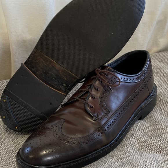 Vintage Bostonian Crown Windsor Shell Cordovan Long Wing Brogue Dress Shoes 9.5B main image 8
